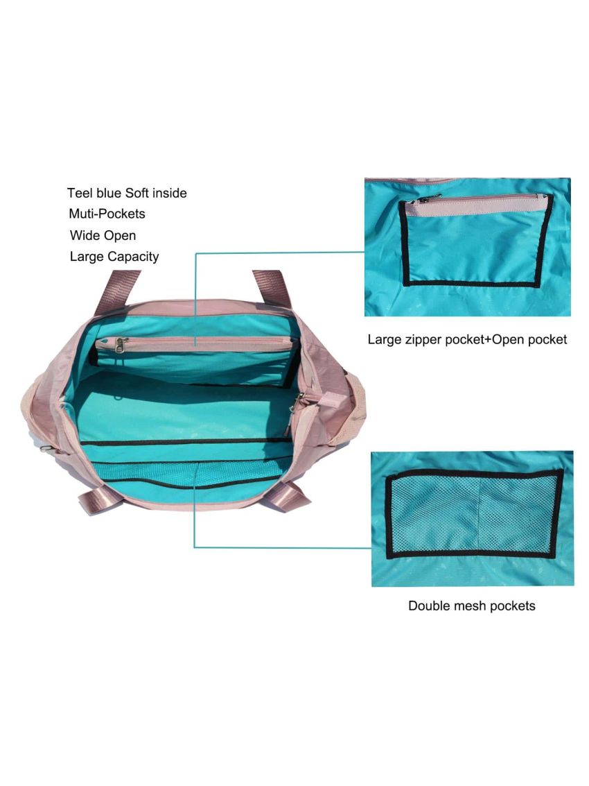 ESVAN Yoga Mat Bag Yoga Tote Carrier Shoulder Bag Carryall Tote for Office,Yoga,Pilates,Travel,Beach and Gym