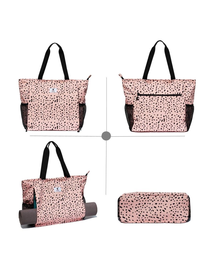 ESVAN Yoga Mat Bag Yoga Tote Carrier Shoulder Bag Carryall Tote for Office,Yoga,Pilates,Travel,Beach and Gym