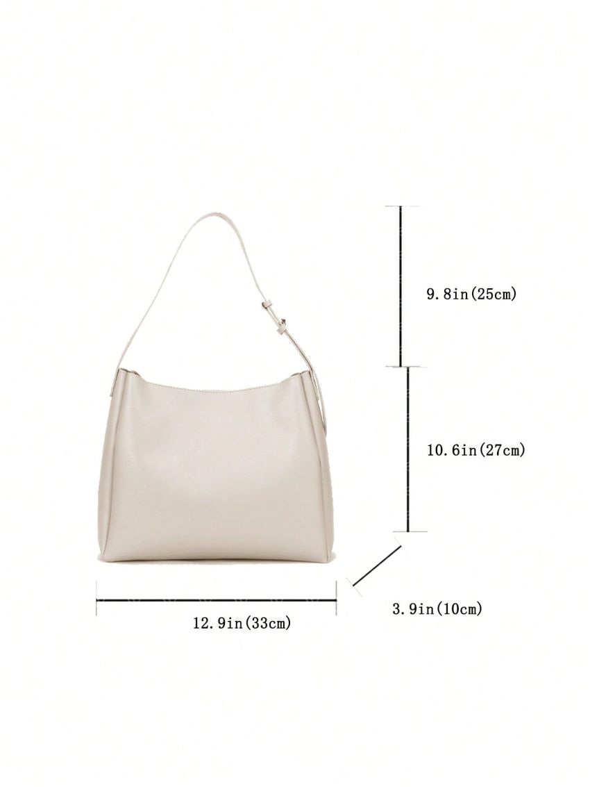 Medium Hobo Bag Solid Color Magnet Top-Handle