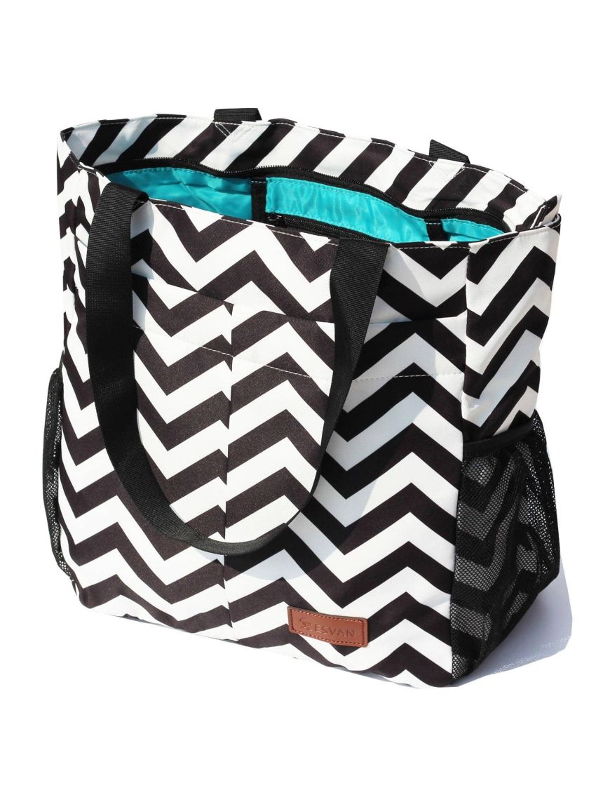 Original Floral Water Resistant Tote Bag Large Shoulder Bag with Multi Pockets for Gym Work Picnic Yoga Travel Beach Daily Bags