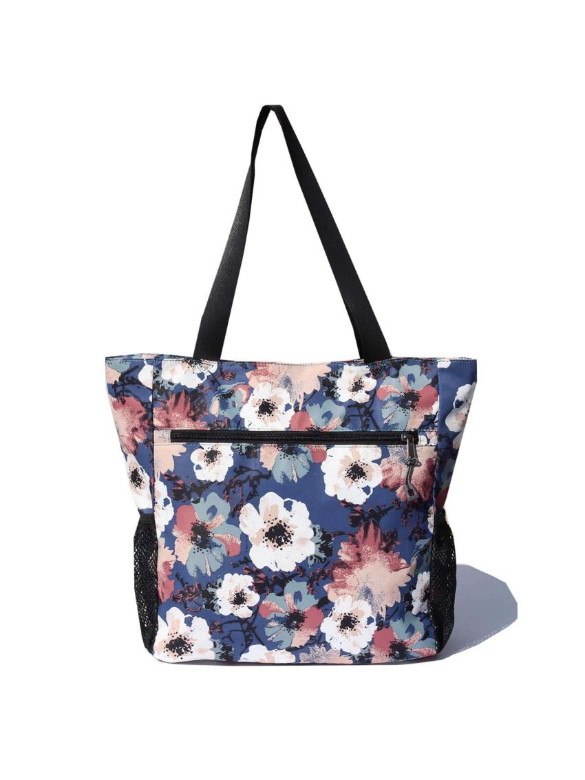 Original Floral Water Resistant Tote Bag Large Shoulder Bag with Multi Pockets for Gym Work Picnic Yoga Travel Beach Daily Bags