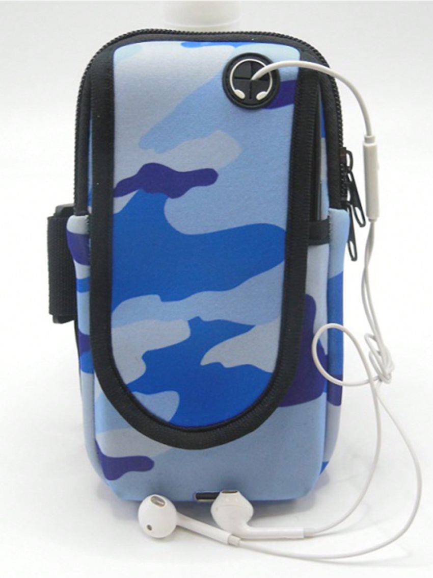 Camo Print Polyester Running Bag