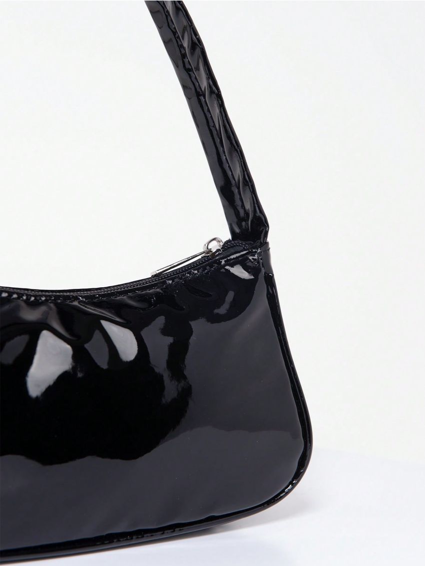 Medium Hobo Bag Solid Color Top Handle Minimalist Style