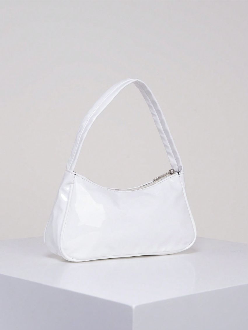 Medium Hobo Bag Solid Color Top Handle Minimalist Style