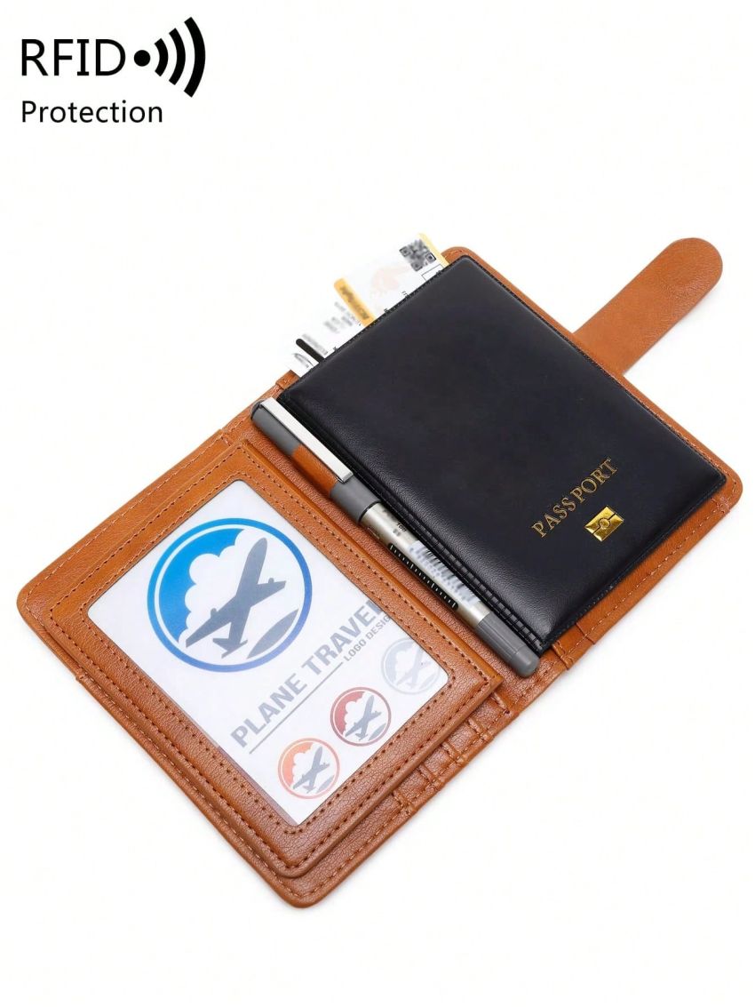 Airplane Graphic Passport Case For Travel