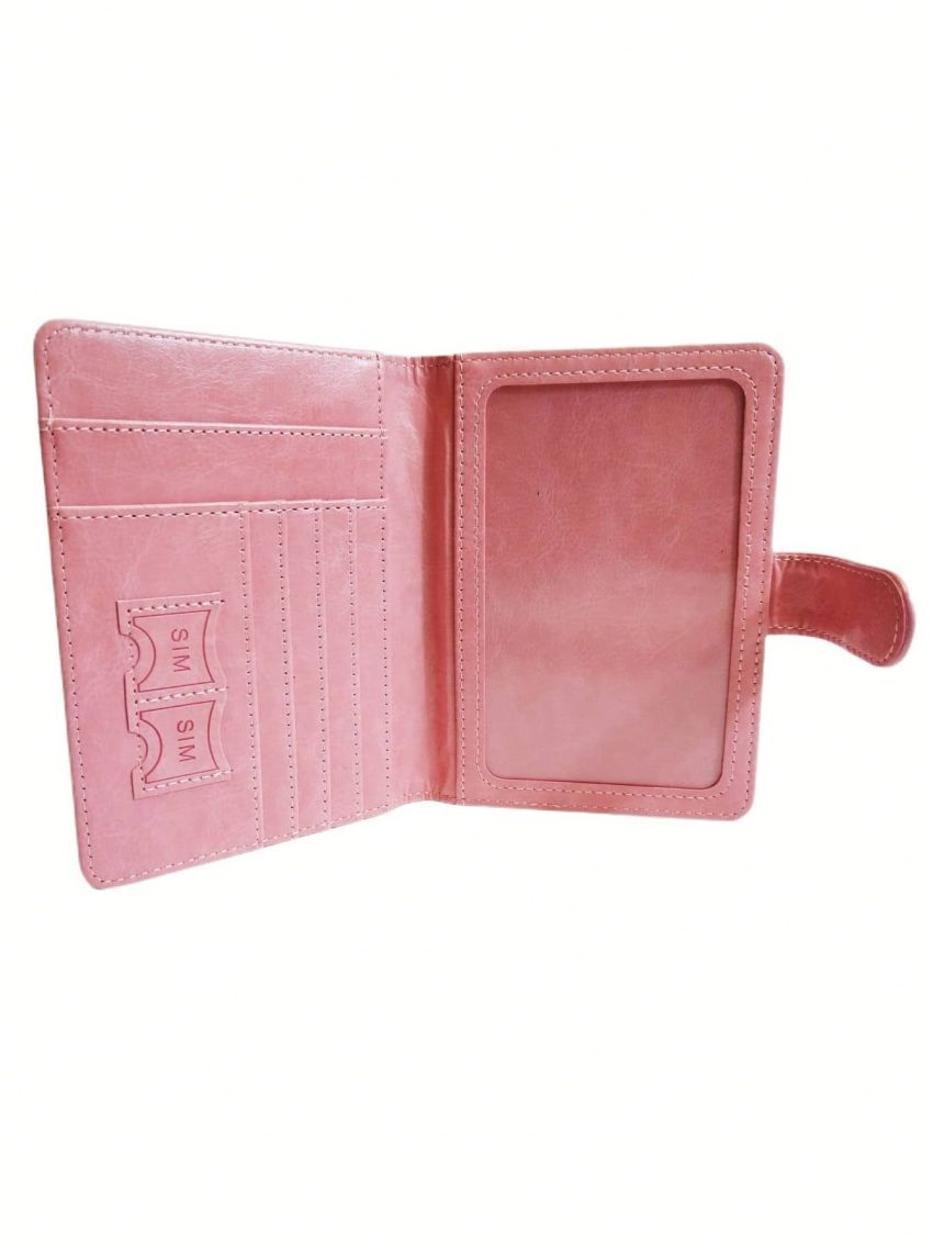 Airplane Pattern Baby Pink Passport Case For Travel