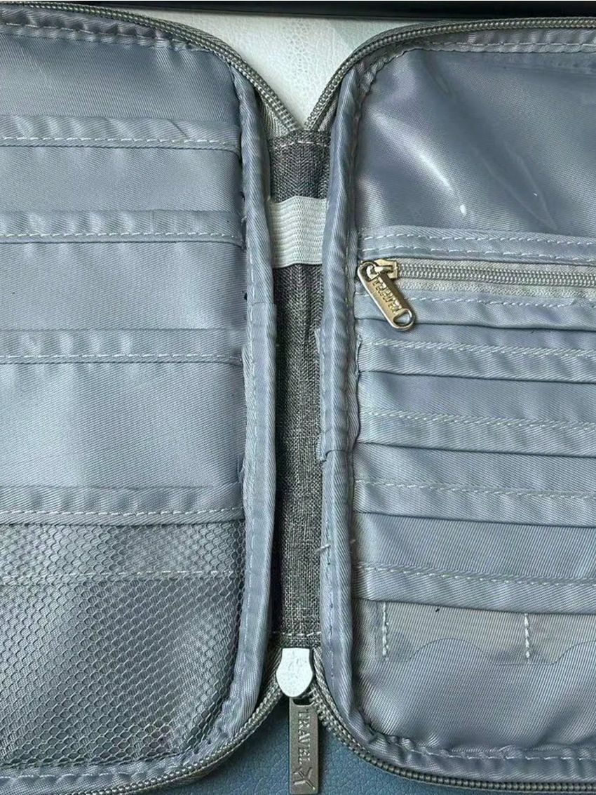 Gray Minimalist Passport Case