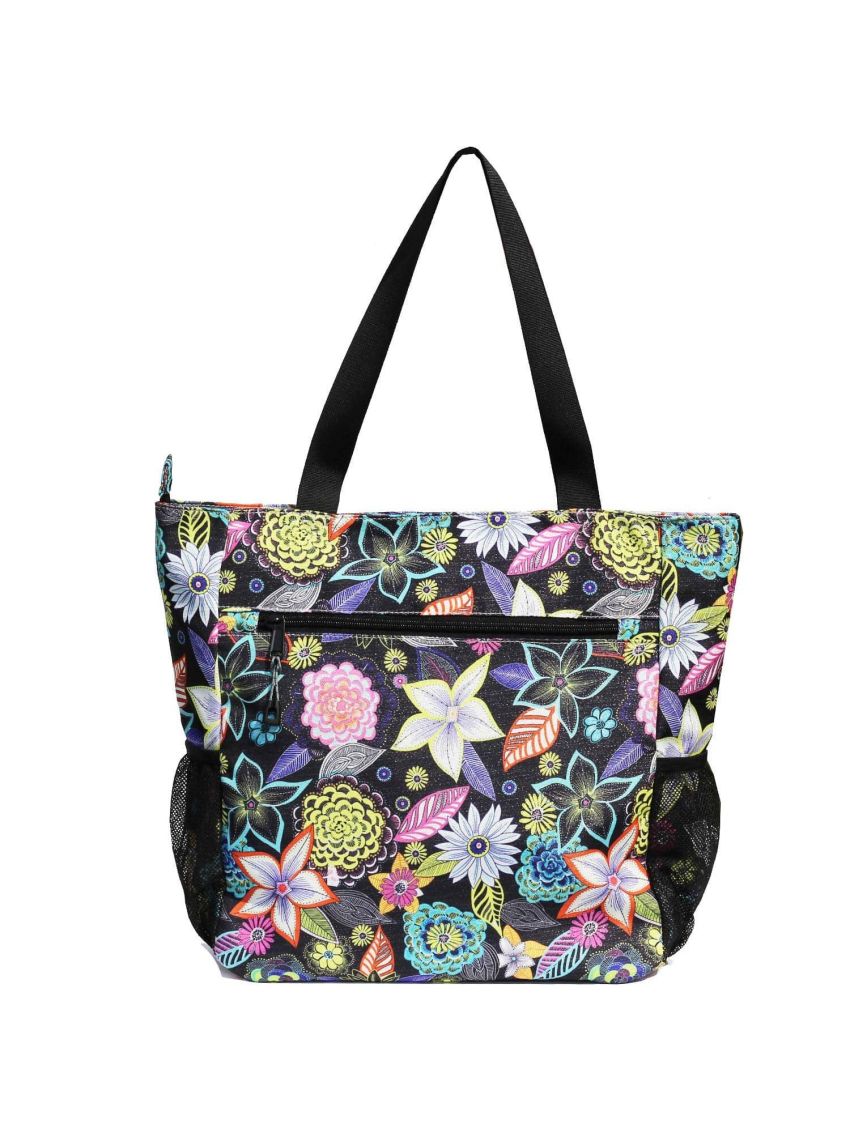ESVAN Original Floral Water Resistant Large Tote Bag Shoulder Bag for Gym Beach Travel  Work Yoga Nurse Teacher Daily Bags