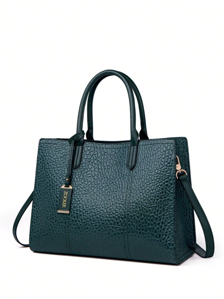 Minimalist Top Handle Bag Double Handle Green