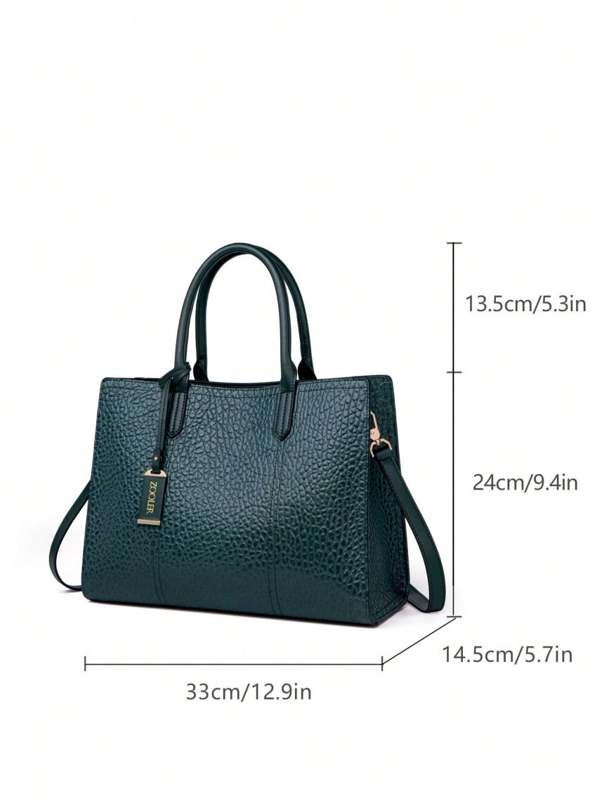 Minimalist Top Handle Bag Double Handle Green