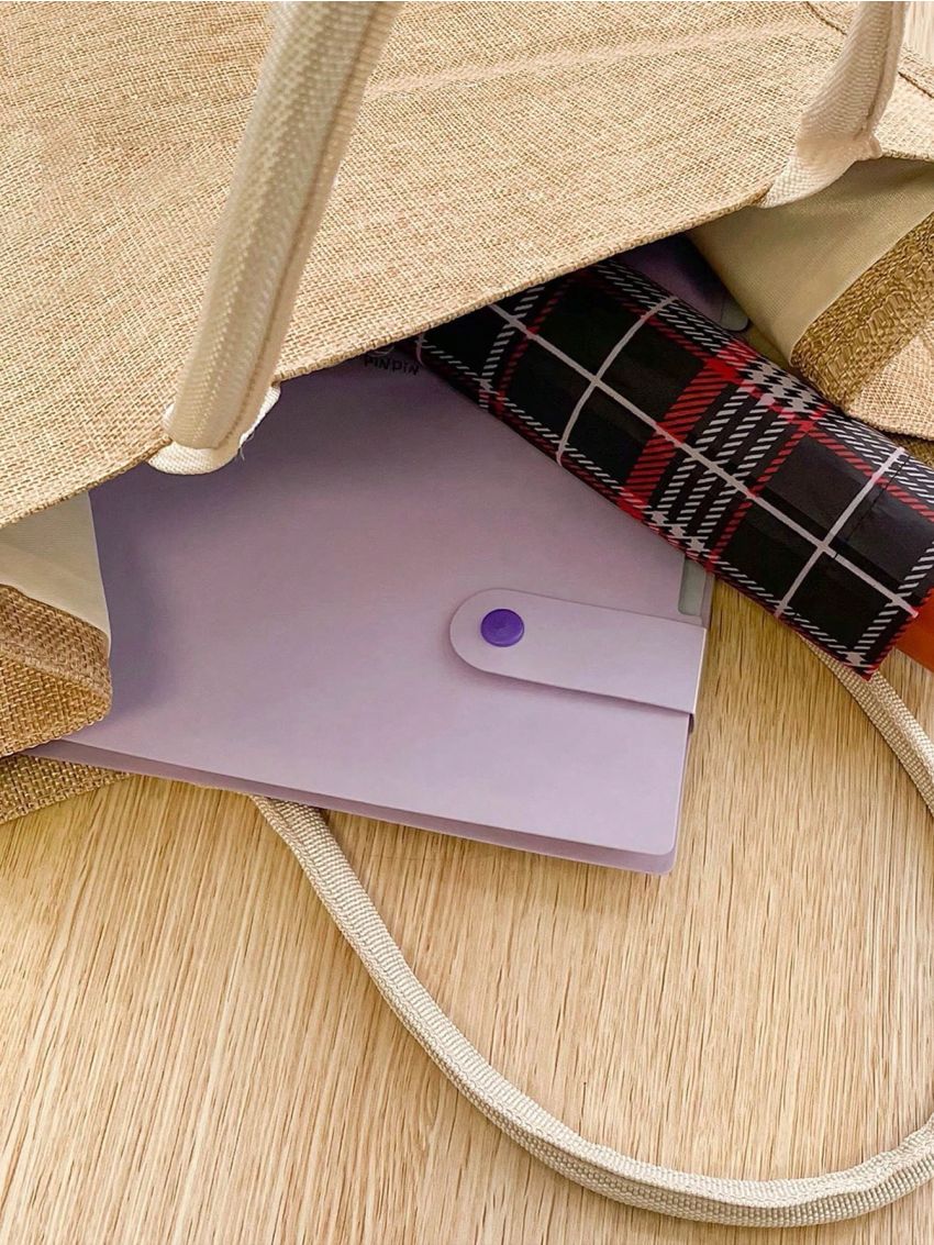 Small Shopper Bag Elephant Pattern Double Handle