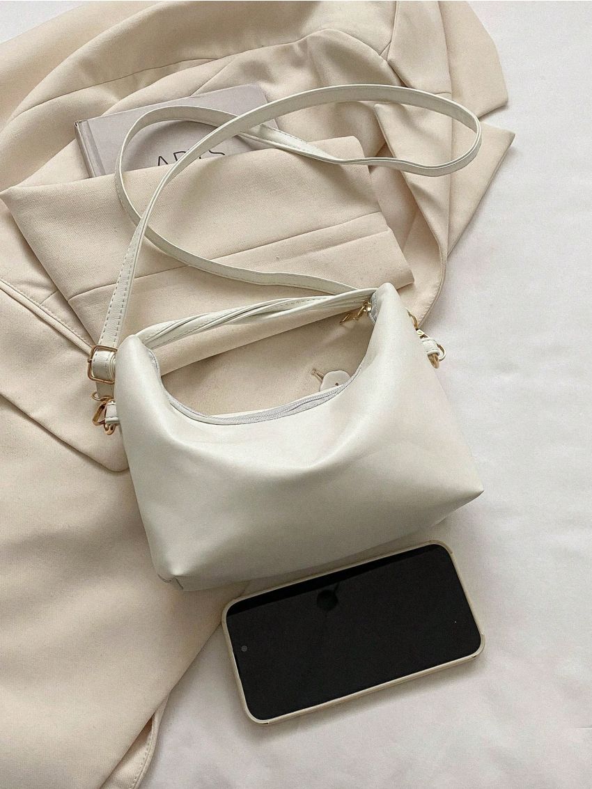 Mini Satchel Bag Solid Color Minimalist Style