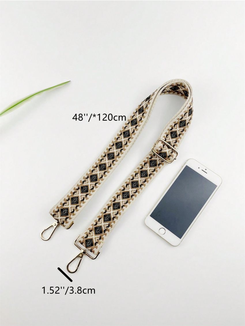 Geometric Pattern Bag Strap Adjustable