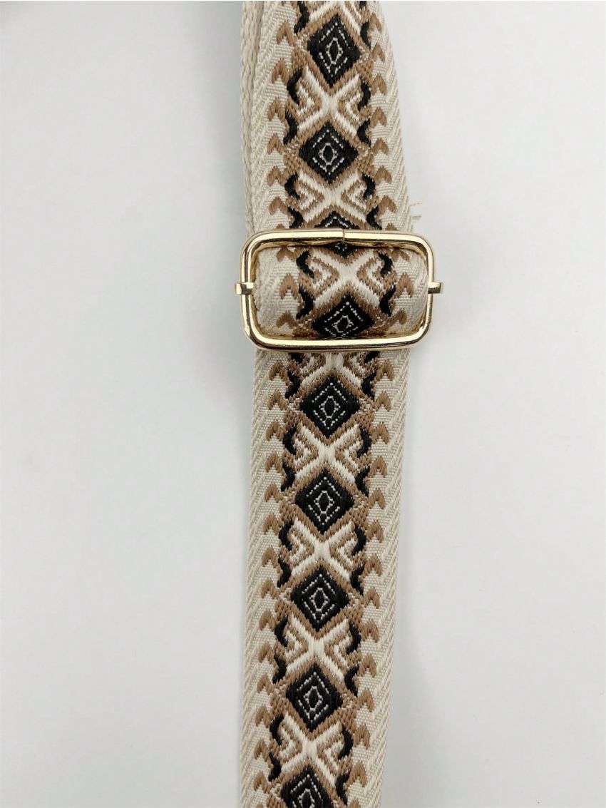 Geometric Pattern Bag Strap Adjustable