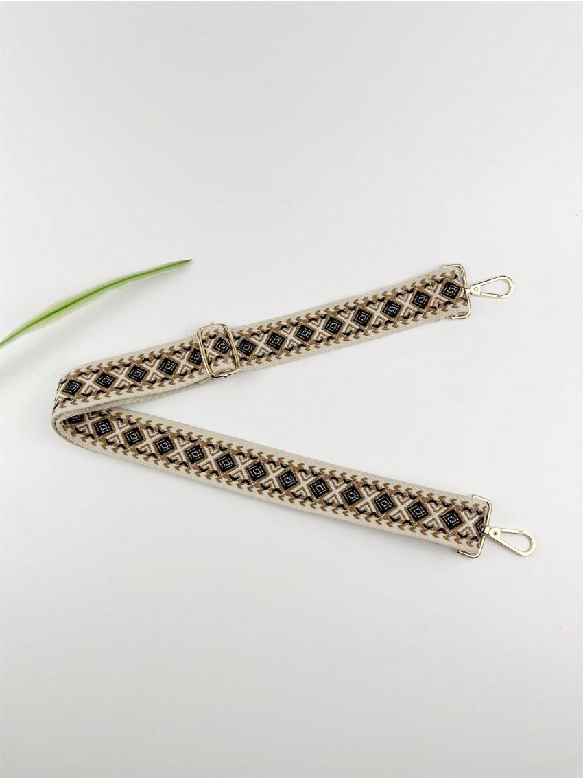Geometric Pattern Bag Strap Adjustable