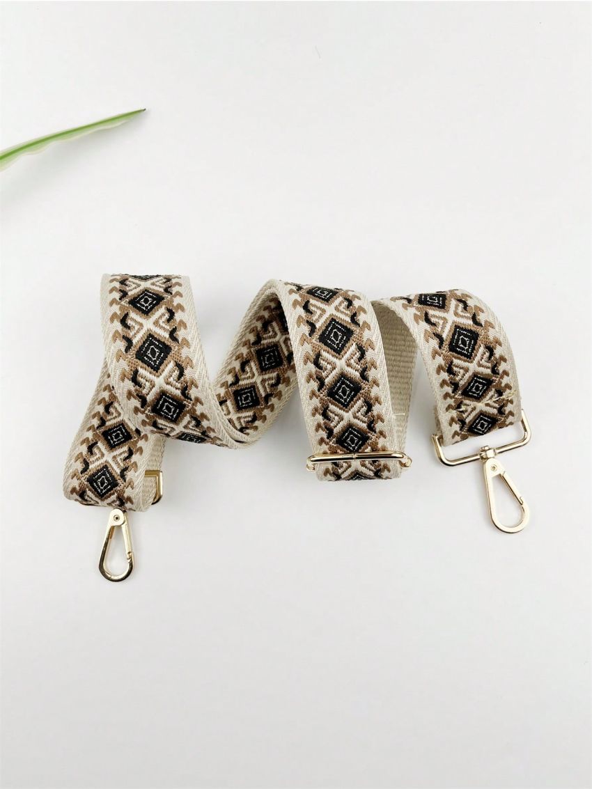 Geometric Pattern Bag Strap Adjustable
