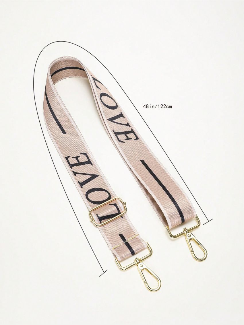 Letter Pattern Adjustable Bag Strap Replaceable