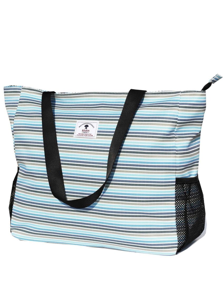 LARGE BEACH BAG Water Resistant Lightweight 20 inch Women Tote Bag for Gym Beach Travel Pool Yoga Nurse