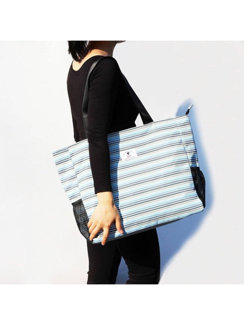 LARGE BEACH BAG Water Resistant Lightweight 20 inch Women Tote Bag for Gym Beach Travel Pool Yoga Nurse
