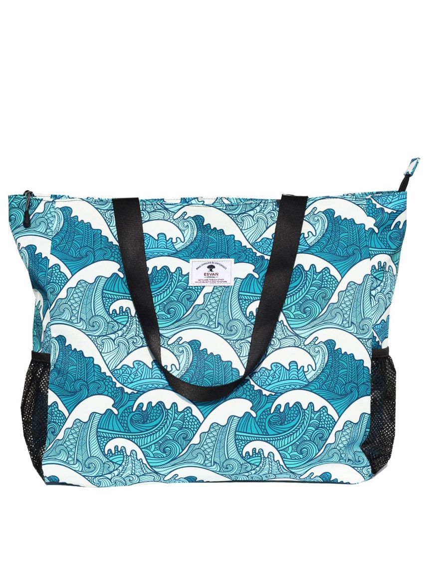 LARGE BEACH BAG Water Resistant Lightweight 20 inch Women Tote Bag for Gym Beach Travel Pool Yoga Nurse