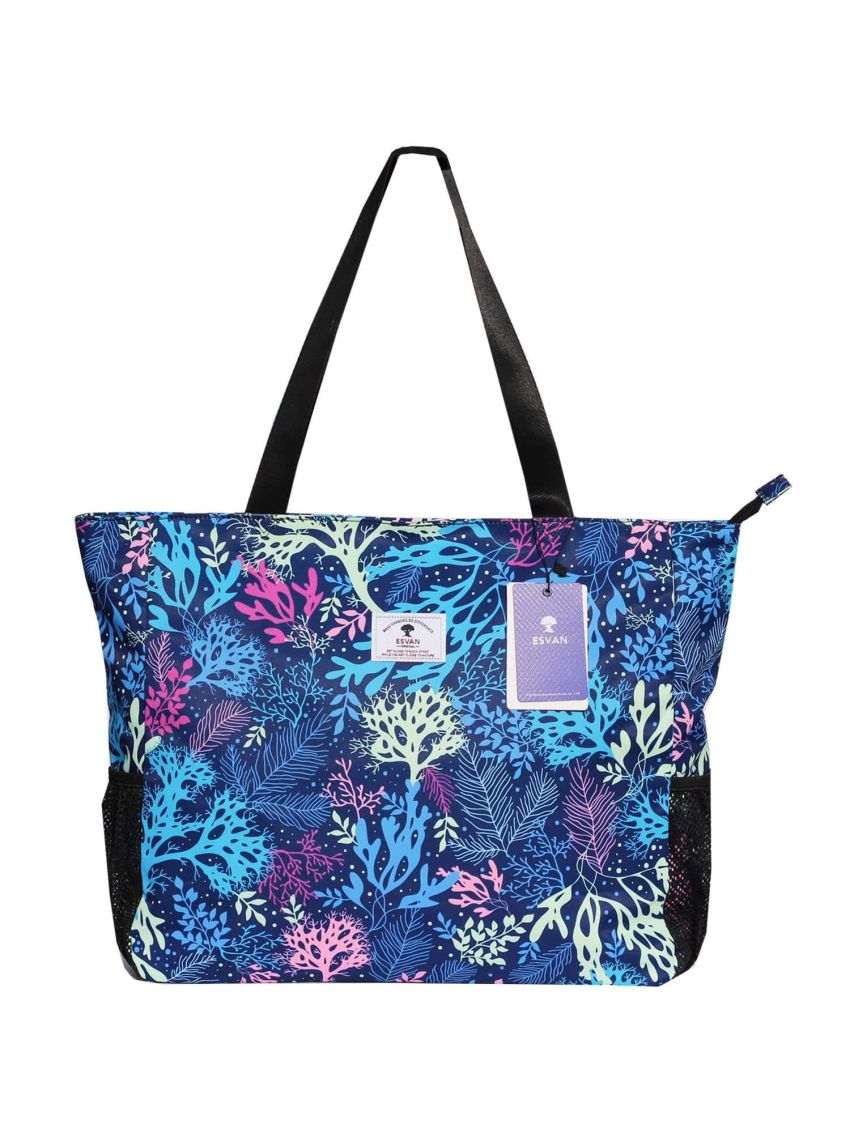 LARGE BEACH BAG Water Resistant Lightweight 20 inch Women Tote Bag for Gym Beach Travel Pool Yoga Nurse