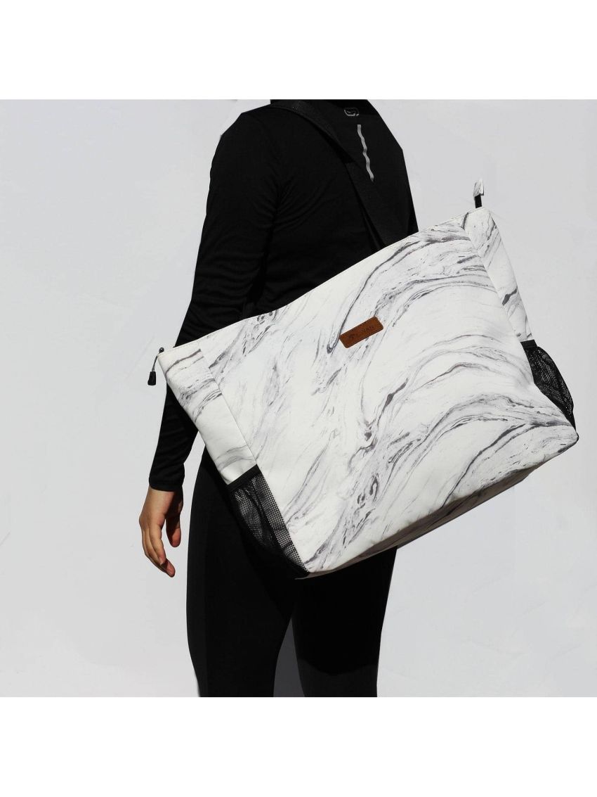 LARGE BEACH BAG Water Resistant Lightweight 20 inch Women Tote Bag for Gym Beach Travel Pool Yoga Nurse