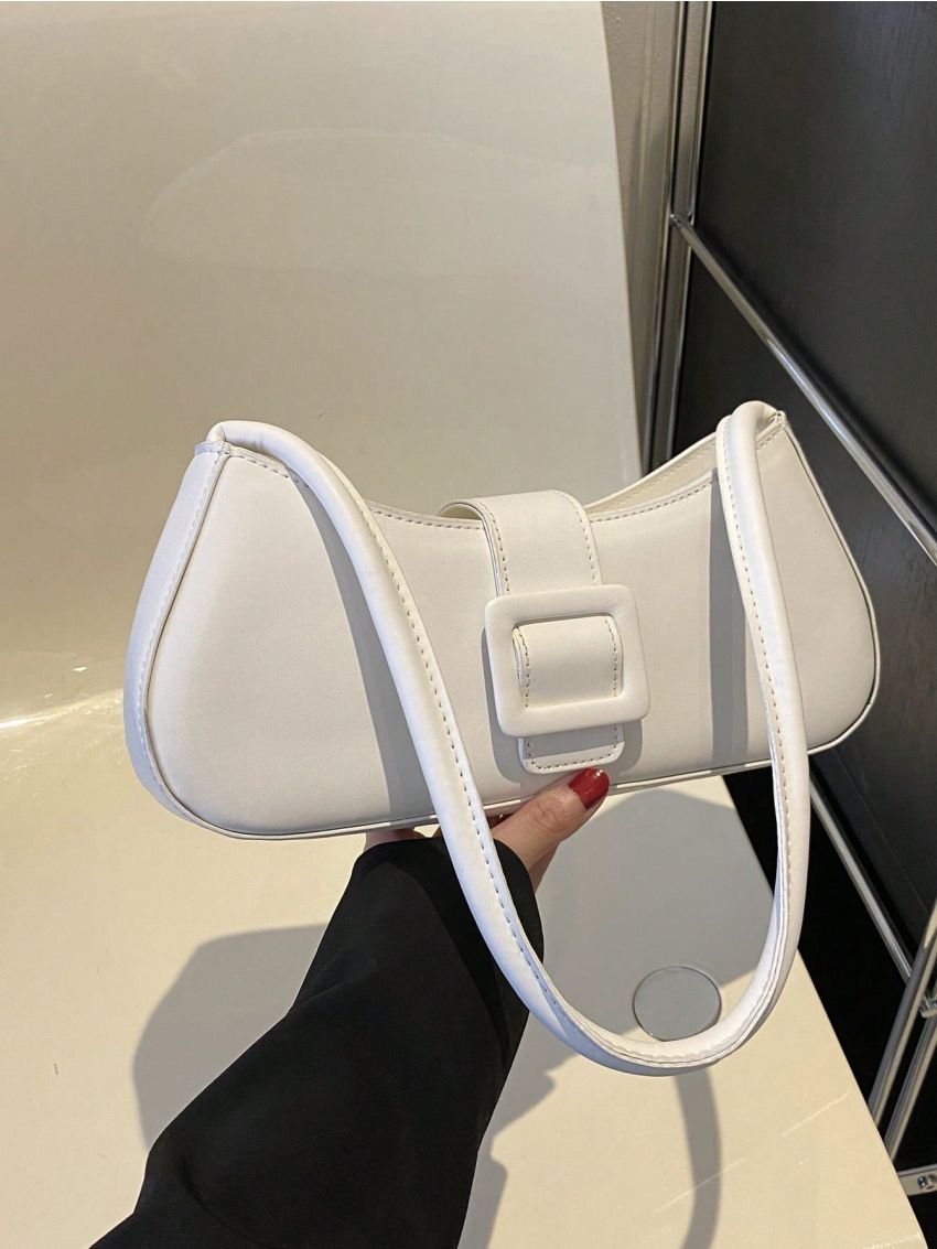 Medium Hobo Bag White Fashionable For Daily