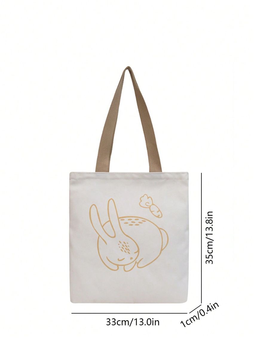Fashionable And Versatile Small Cartoon Pattern Shopper Bag