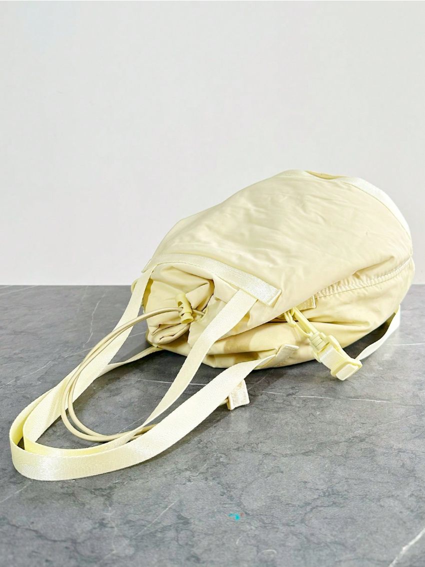 Small Bucket Bag Yellow Drawstring For Daily