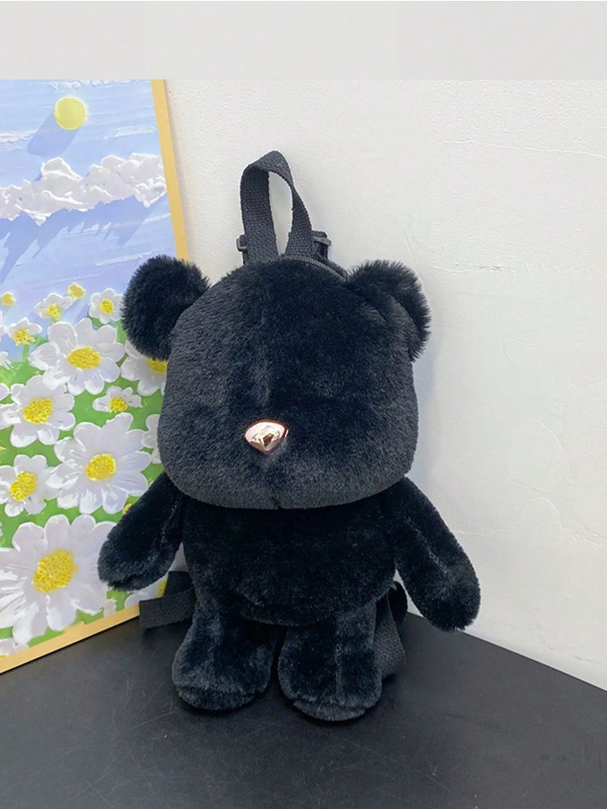 Mini Classic Backpack Cartoon Bear Design Cute For Daily