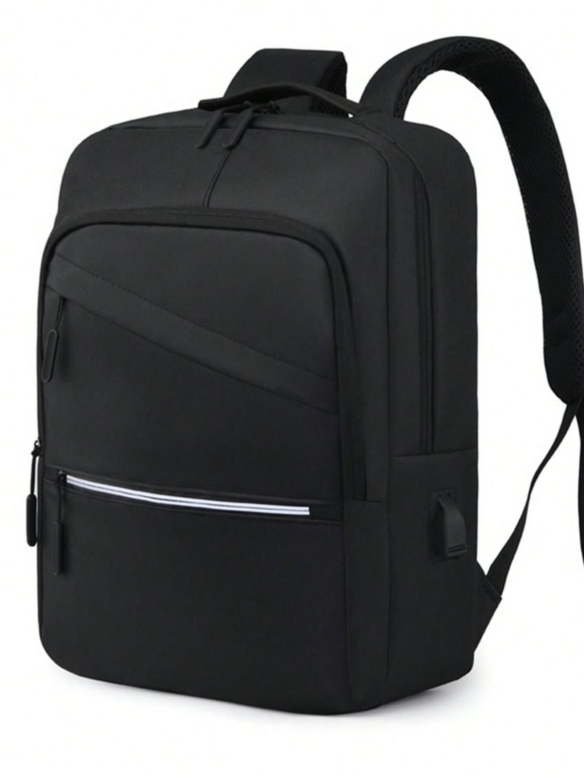 Medium Fashion Backpack Solid Color For Men