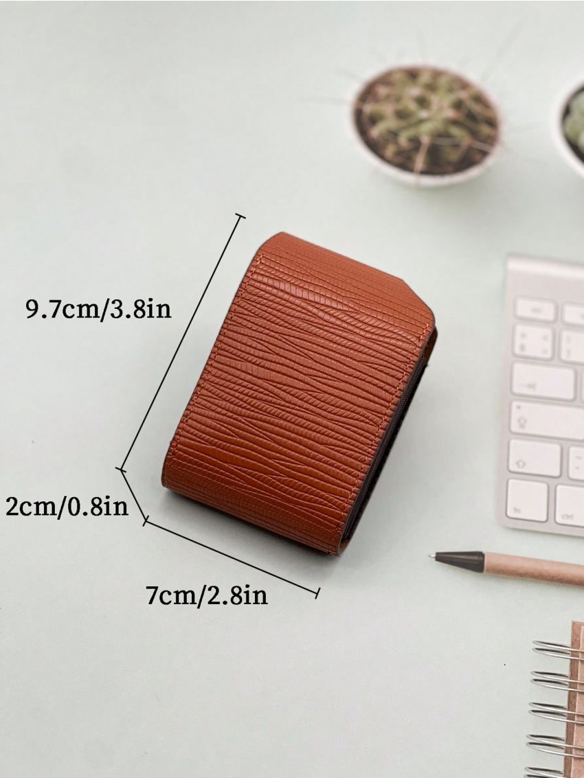 Brown Multiple Card Slots Portable For Daily