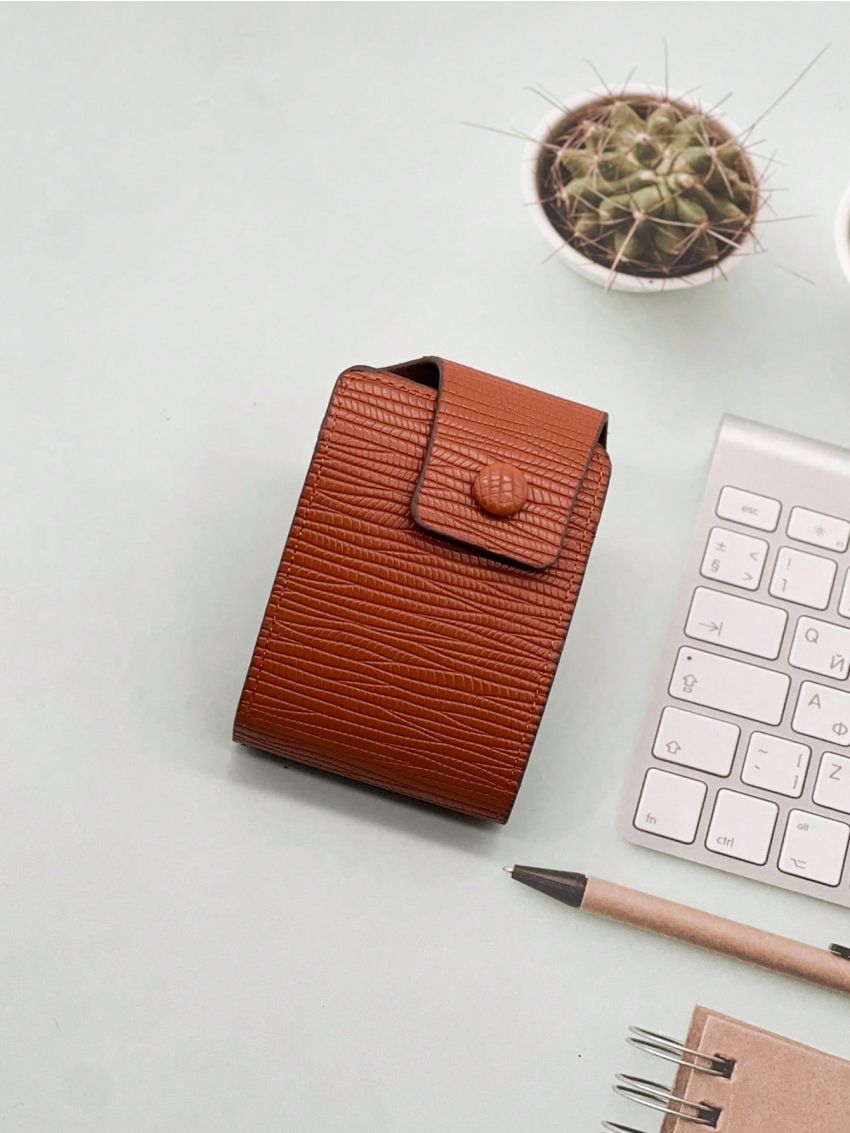 Brown Multiple Card Slots Portable For Daily