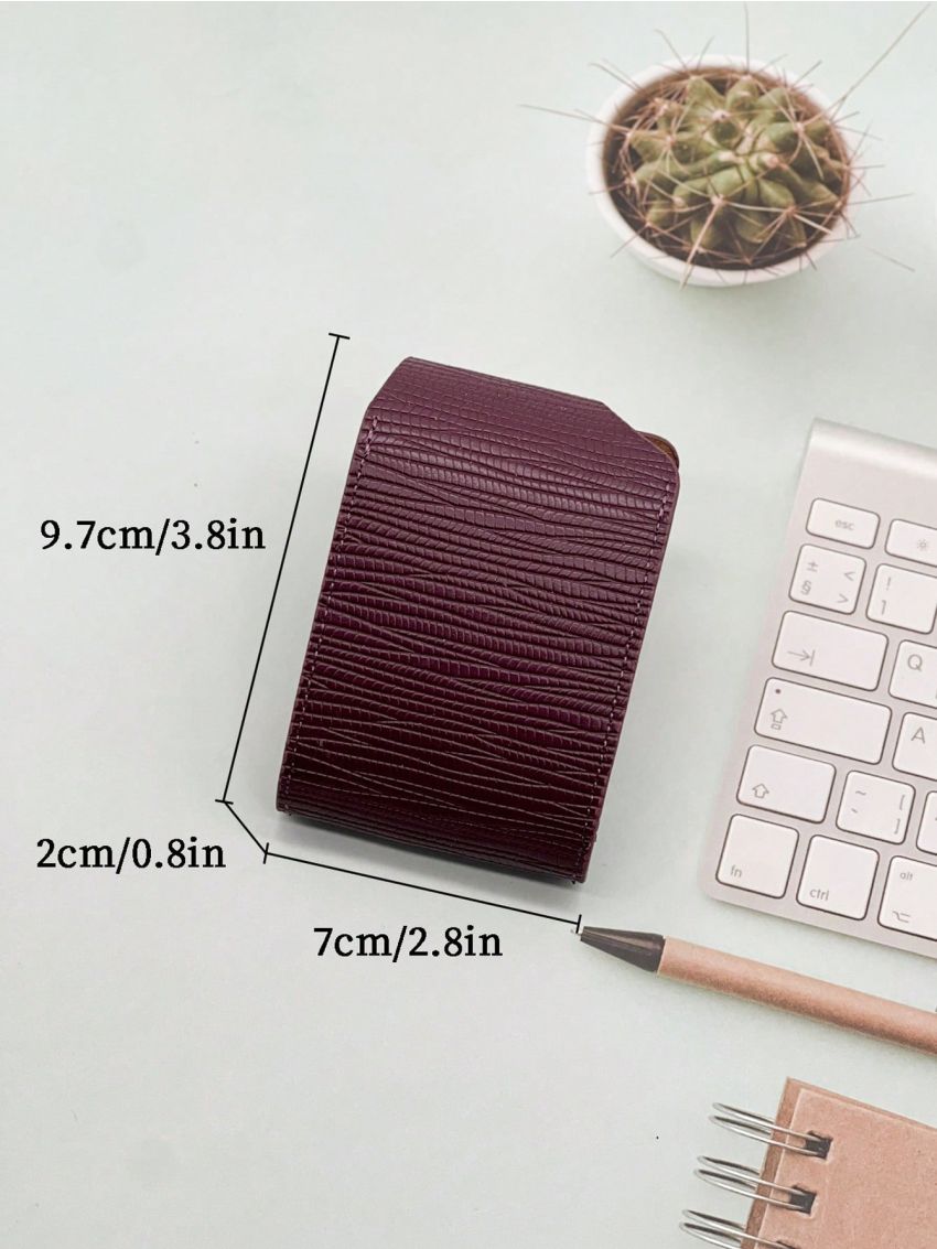 Brown Multiple Card Slots Portable For Daily