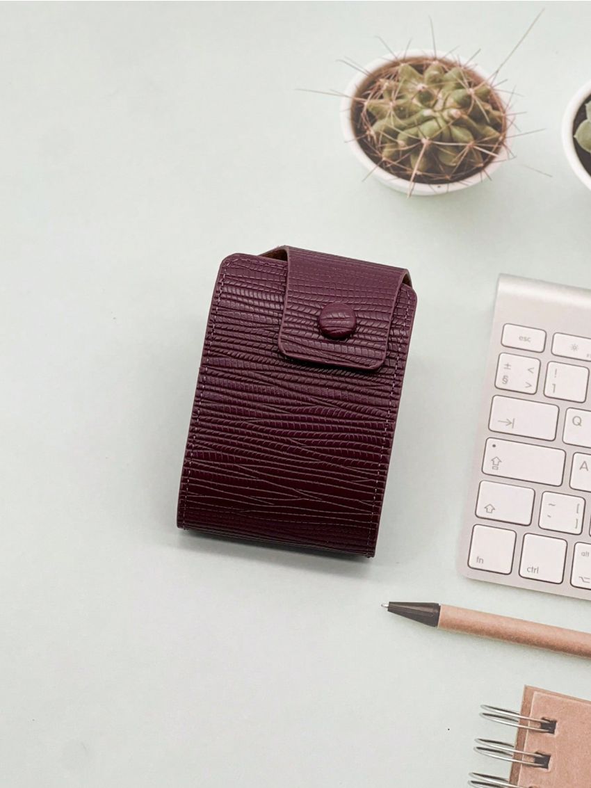 Brown Multiple Card Slots Portable For Daily