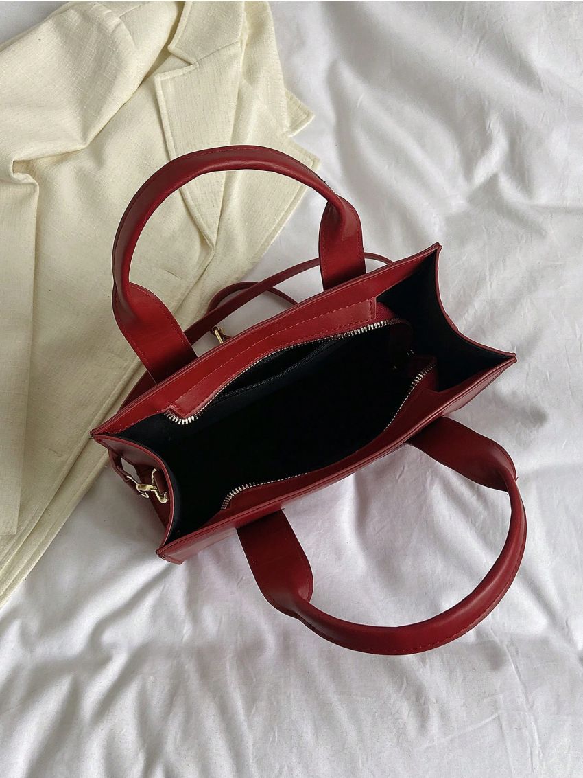 Tote Bag For Women Trendy PU Handbag, Top Handle Satchel Purse Casual Crossbody Bag Mother's Day Gift