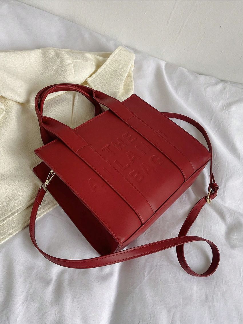 Tote Bag For Women Trendy PU Handbag, Top Handle Satchel Purse Casual Crossbody Bag Mother's Day Gift