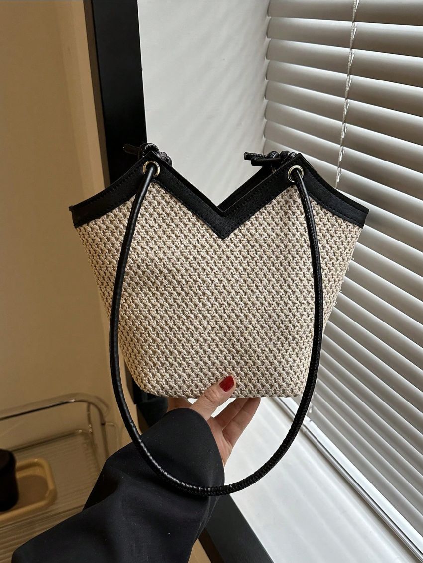 Women's Straw Woven Shoulder Bag