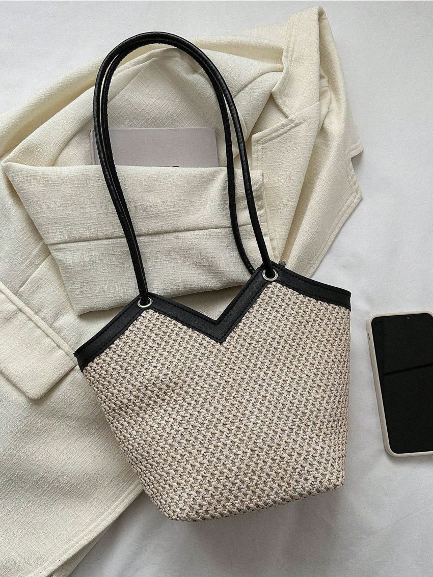 Women's Straw Woven Shoulder Bag