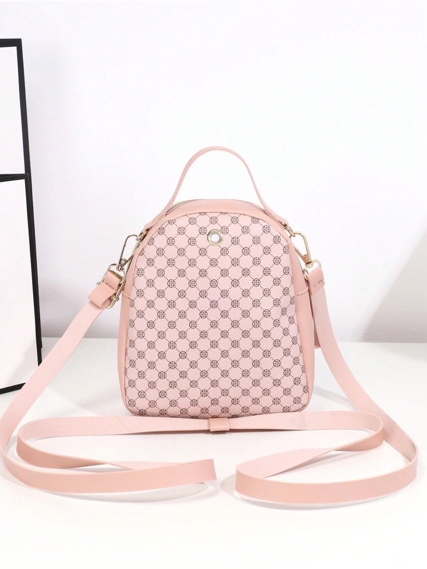 Adjustable Strap Women's Work Backpack, Zipper Commuter Bag