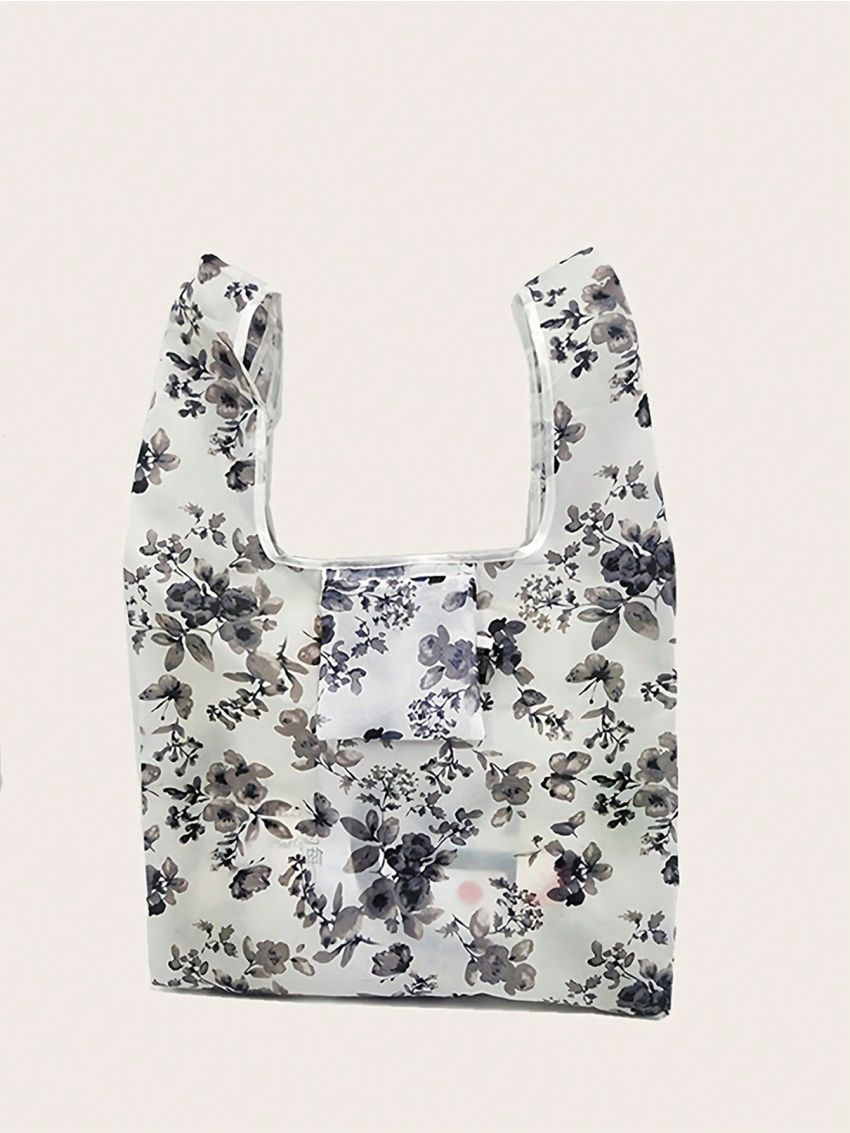 Folding Square Shopping Bag, Portable Storage Bag