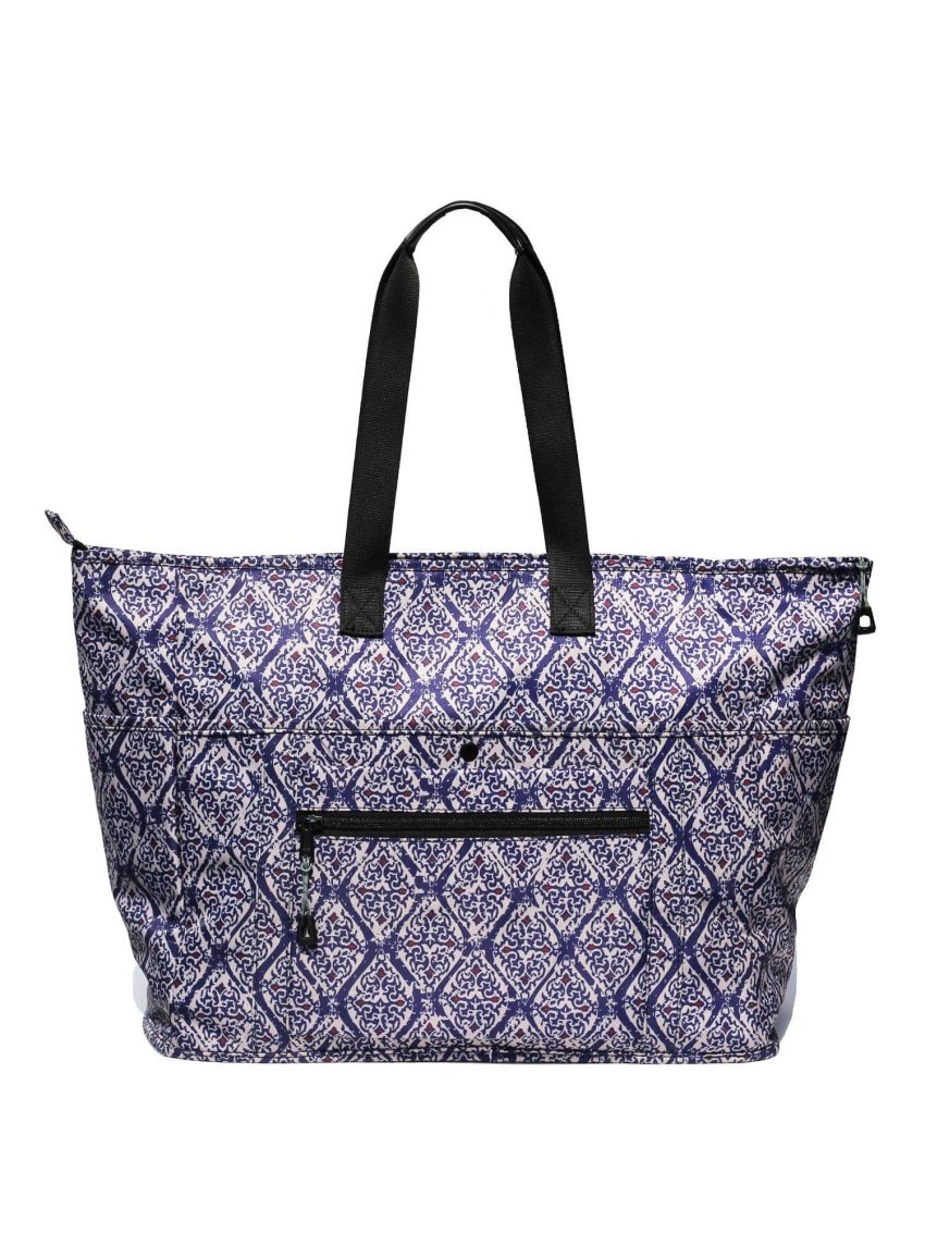 Women Ladies Weekender Bag Muti-pockets Overnight Carry-on Duffel Travel Gym Tote Luggage Duffle with Trolley Sleeve