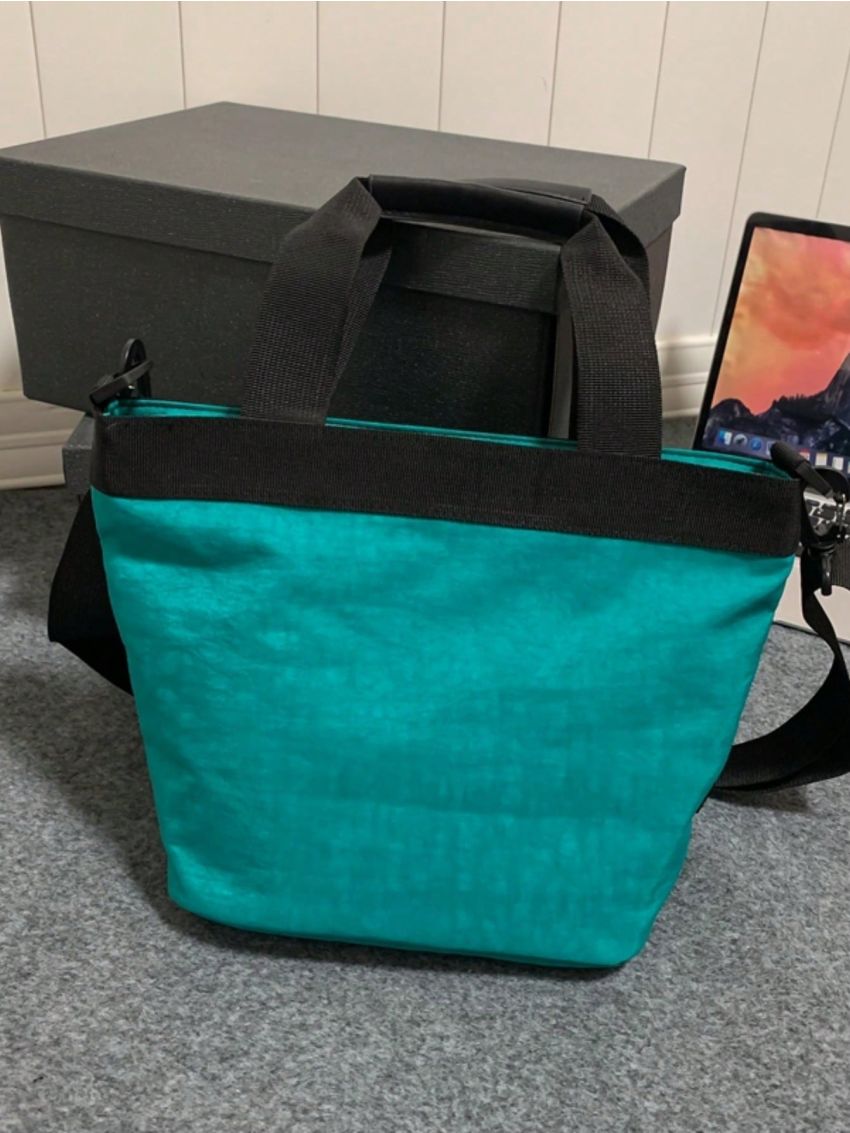 Letter Graphic Top Handle Bag Small Double Handle