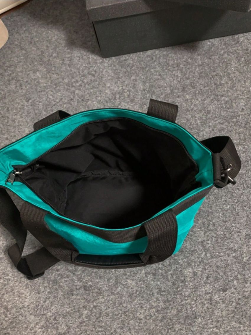 Letter Graphic Top Handle Bag Small Double Handle