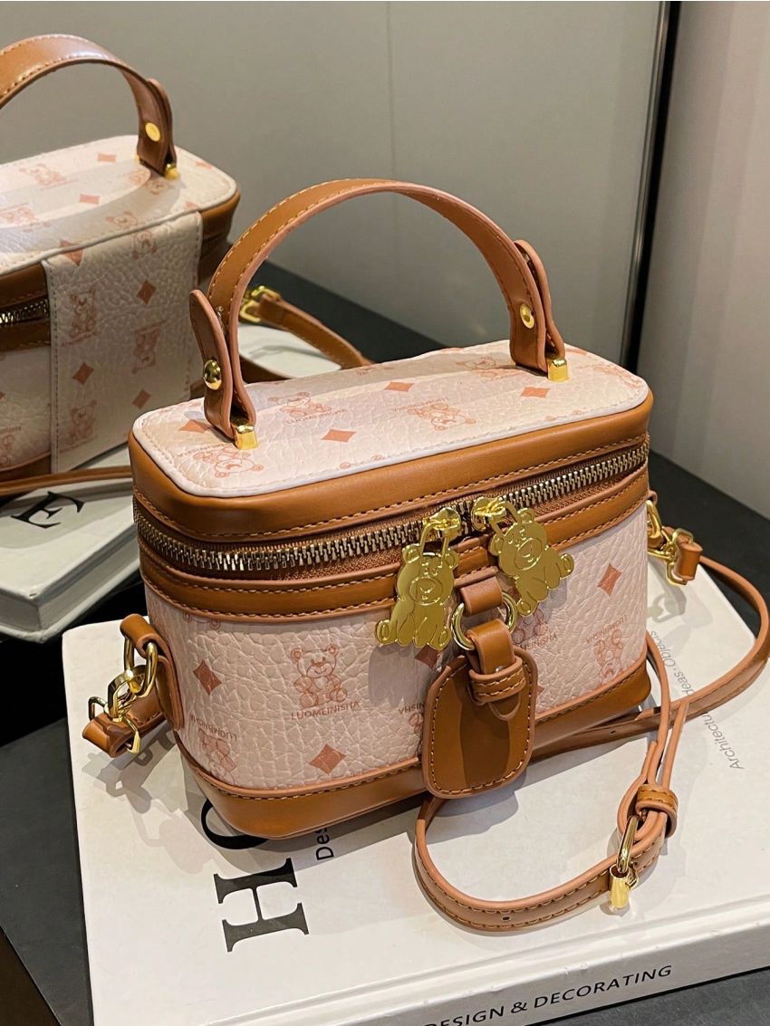 Mini Cartoon Graphic Bucket Bag Top Handle