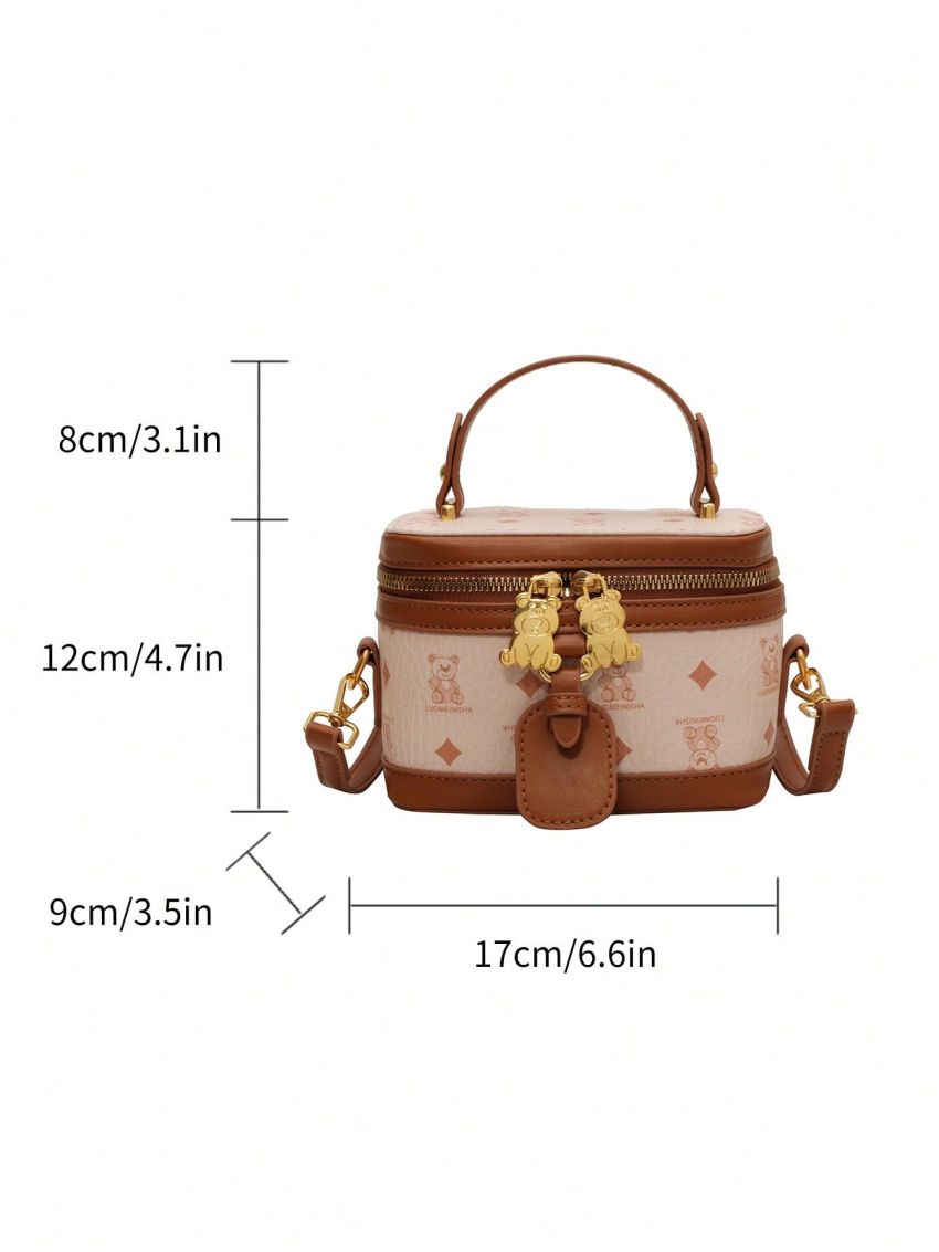 Mini Cartoon Graphic Bucket Bag Top Handle