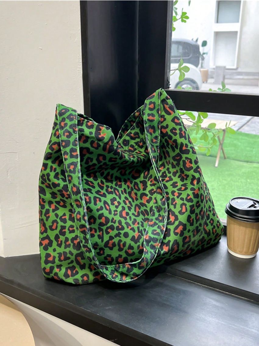 Fashion Large Capacity Leopard Print Shoulder Tote Bag