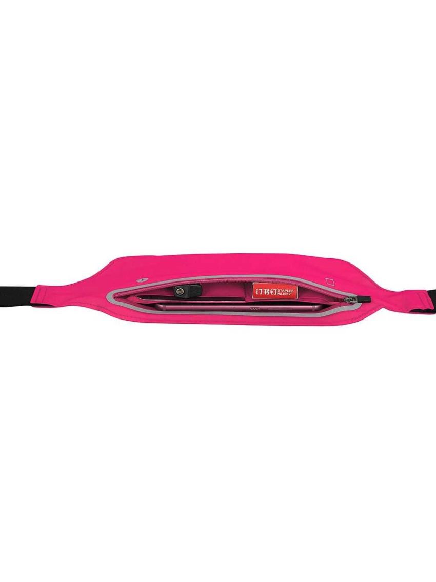 1pc Hot Pink Polyamide Running Waist Bag