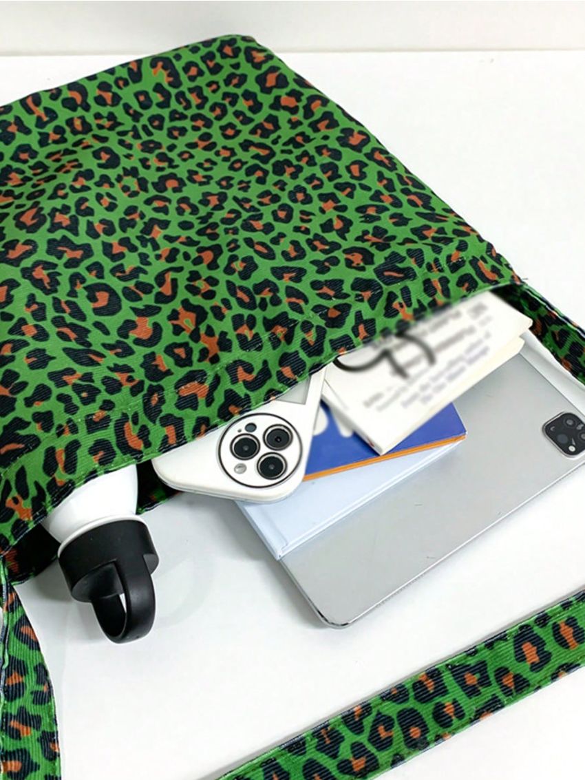 Fashion Large Capacity Leopard Print Shoulder Tote Bag