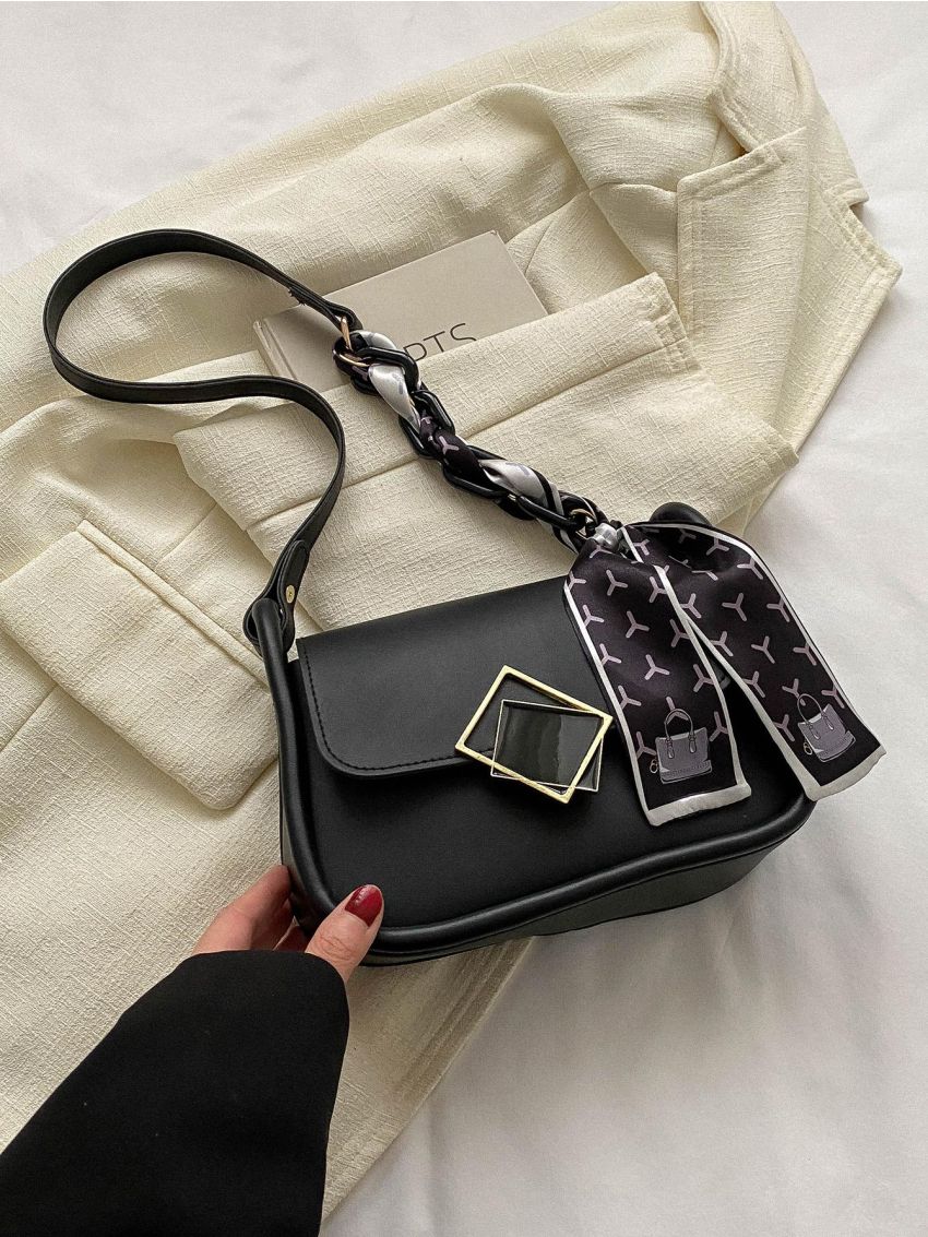 Twilly Scarf Decor Saddle Bag Flap